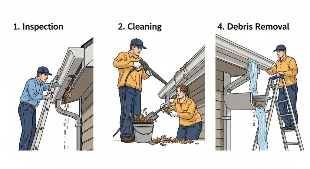 How Our Gutter Cleaning Service Works